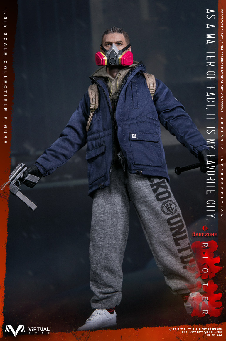 VTS Toys 1//6th VM-022 DARKZONE RIOTER Coat For 12/" Man Figure Body