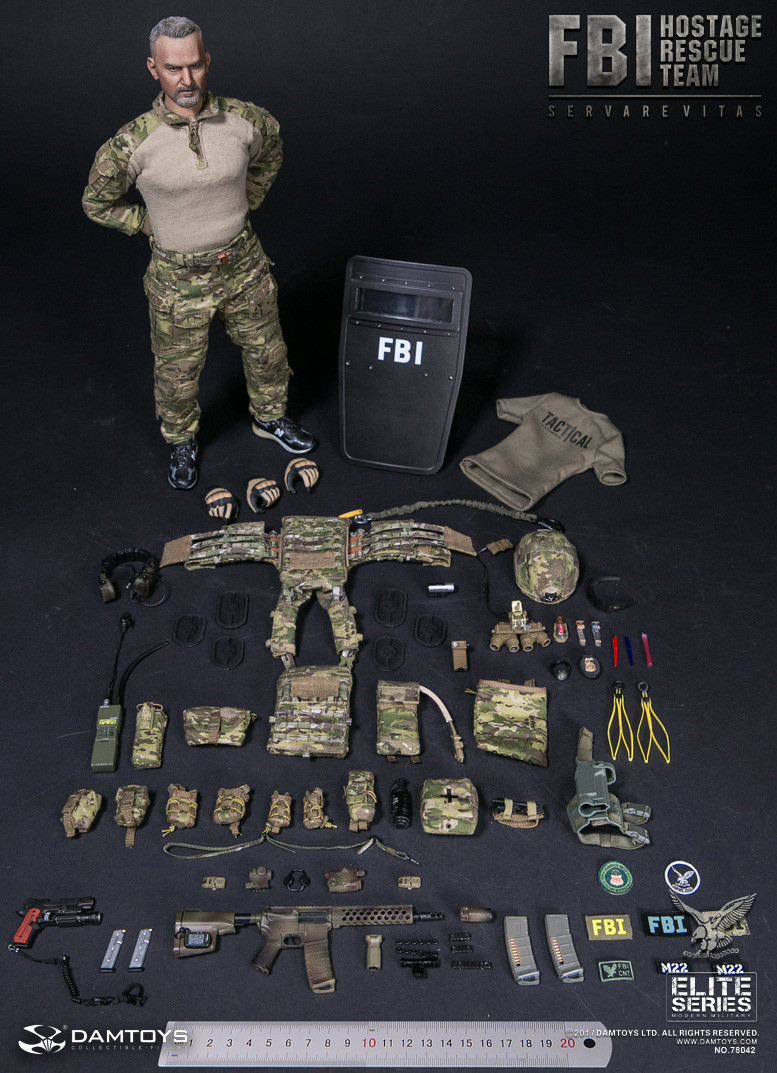 Details about   DAMTOYS FBI HRT AGENT HOSTAGE RESCUE TEAM 1/6th Male Action Figure Toys 78042
