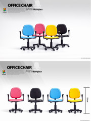 ZCWO 1/6 Mini Workplace  Office Chair Set