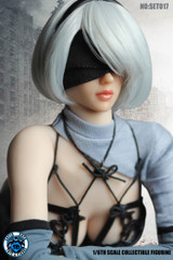 SUPER DUCK  SET017 1/6 Cosplay Female Robot Head Sculpt + Costume Set