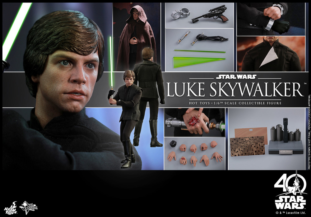 Hot Toys Star Wars ROTJ Luke Skywalker MMS429 Black Pants loose 1/6th scale 