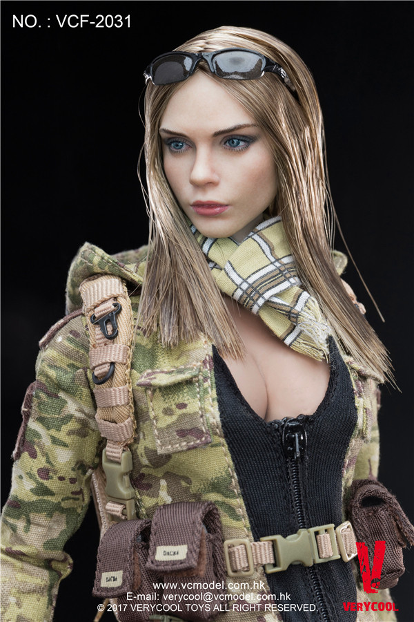 VERYCOOL VCF-2031 1/6 MC Camouflage Women Soldier Villa Action Figure