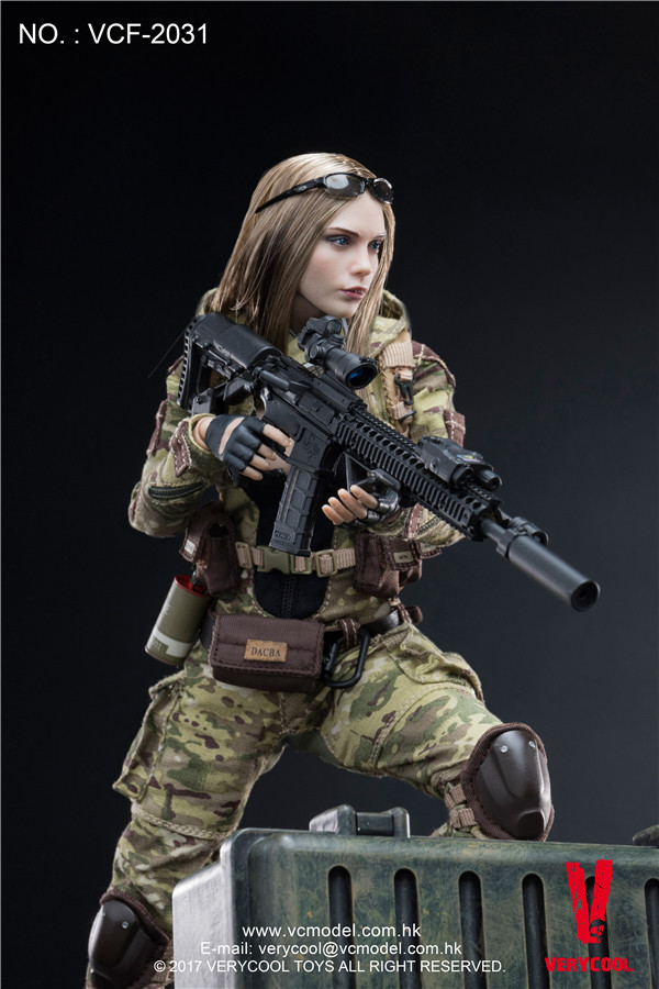 VERYCOOL VCF-2031 1/6 MC Camouflage Women Soldier Villa Action Figure
