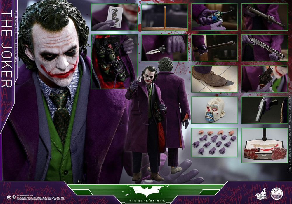 Hot Toys QS010 The Joker 1/4th scale Collectible Figure The Dark