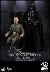 Hot Toys MMS434 Star Wars Episode IV A New Hope 1/6th scale Grand Moff Tarkin Collectible Figure & Darth Vader Collectible Set