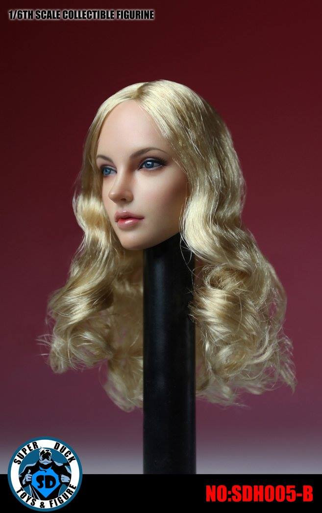 1/6 female Blond pale Head Sculpt Europe  America For  PHicen Tbleagure figure