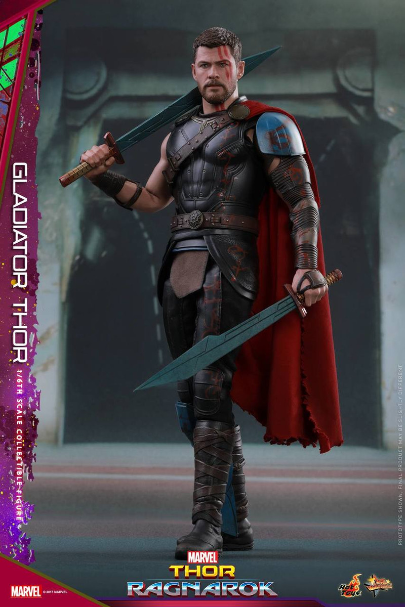 Gladiator Thor swords #2 1/6 Scale Hot Toys MMS445 Thor Ragnarok 