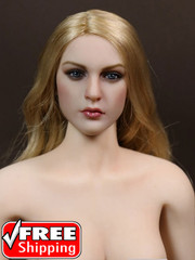 Kimi Toys 1/6 scale Blonde Curly Female action figure head sculpt KT007