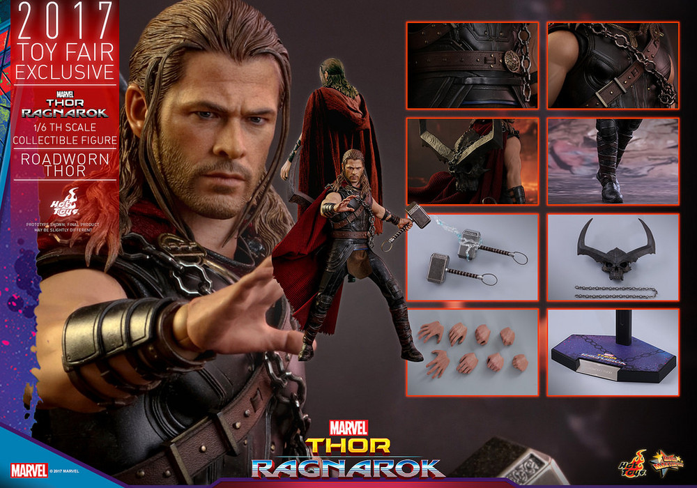 Hot Toys MMS416 Thor Ragnarok Roadworn Thor 1/6th Scale