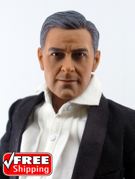JXtoys JX-05 1/6 George Clooney Action Figure Head Sculpt
