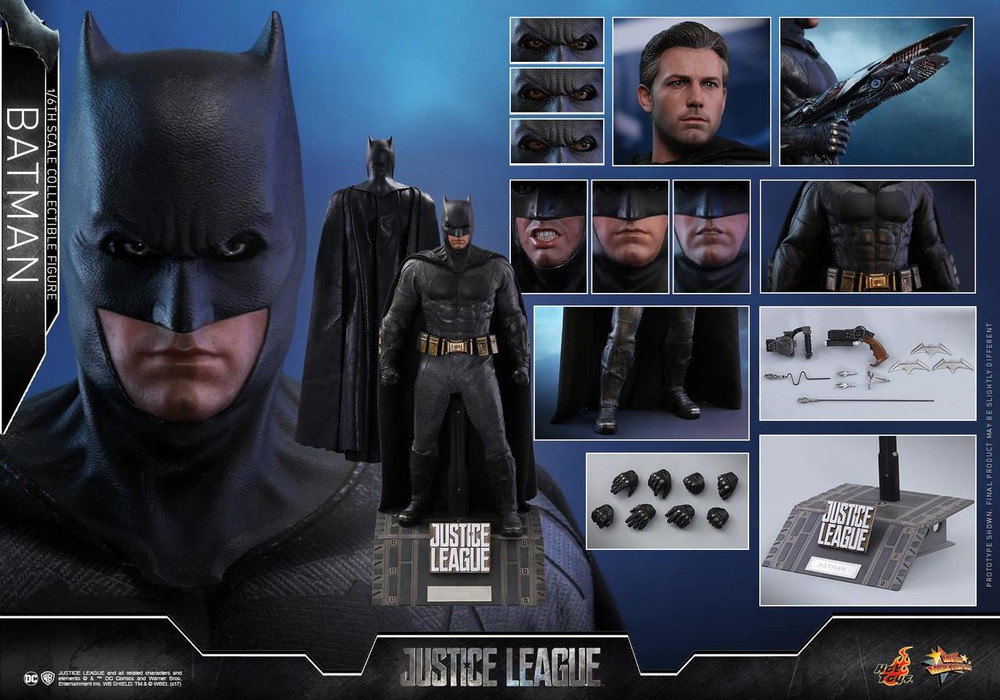 Hot Toys Batman Justice League MMS455 Gauntlets & Screen loose 1/6th scale 