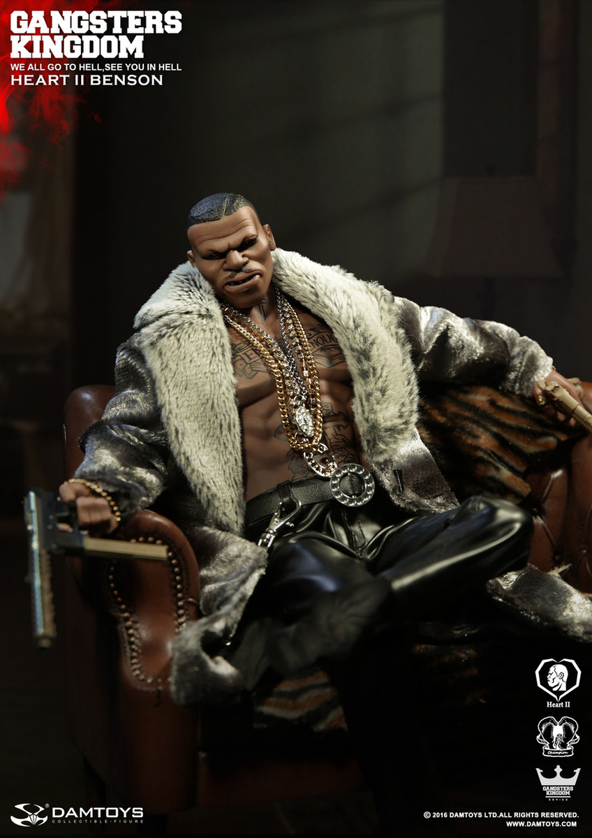 1//6 scale Gangsters Kingdom Heart II Benson Black Tattoo Muscle Base Body