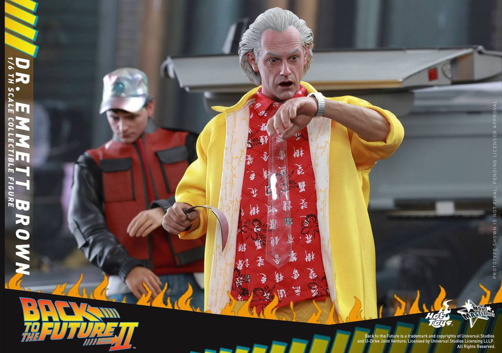 Hot Toys MMS380 Dr. Emmett Brown Back to The Future Part II - 1/6 