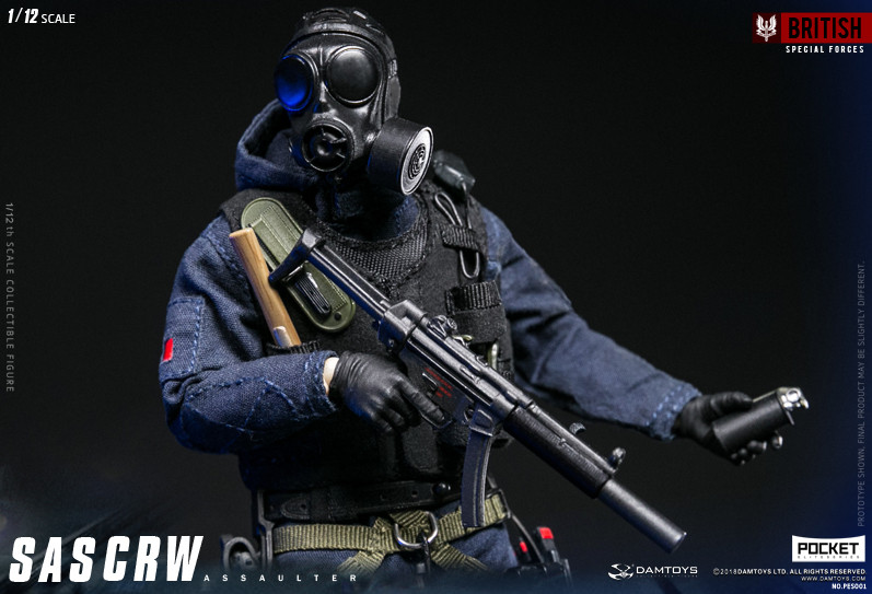 ミリタリー DAMTOYS 1/12 POCKET ELITE SERIES SAS CRW Damtoys 1/12 Pes002 Pocket Elite Series Sas Crw Breacher