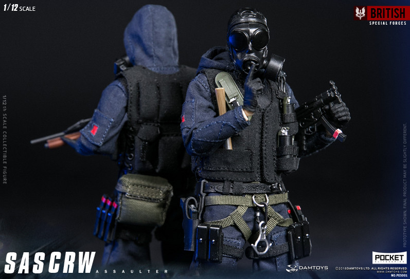 DAMTOYS PES001 SAS CRW Assaulter 1/12 Pocket Elite Series Action