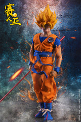TYS Cosplay series 1:6 model Saiyan warrior Wu Head Sculpt + Costume set