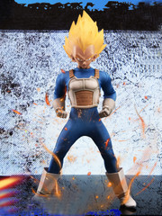 TYS Cosplay series 1:6 model Saiyan warrior Tower Head Sculpt + Costume set