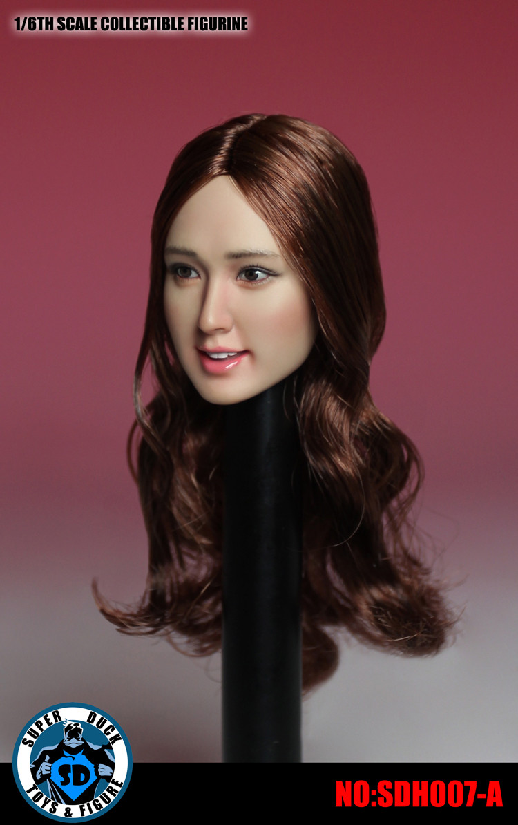 【IN STOCK】SUPERDUCK 1/6 Asian Female Head Sculpt SDH007B for 12'' Phcien