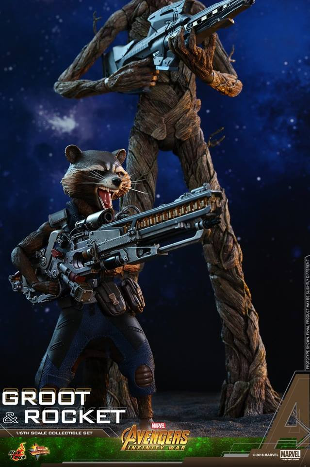 Hot Toys MMS476 Avengers Infinity War 1/6th scale Groot & Rocket