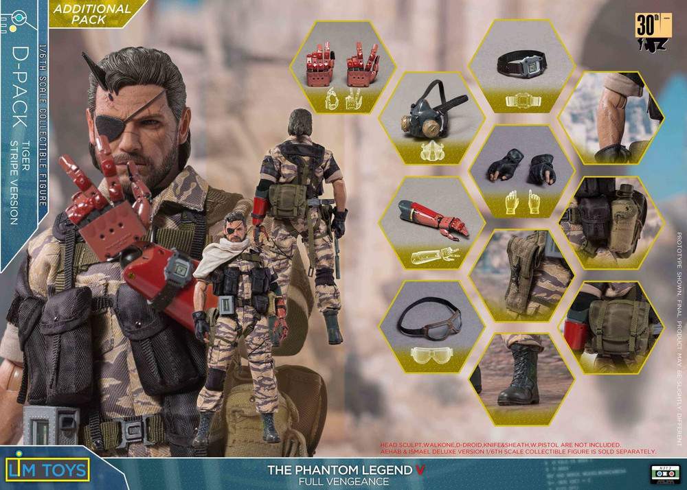 LIMTOYS 003 Snake The Phantom Legend V 1/6 Tiger Stripe Camo Suit