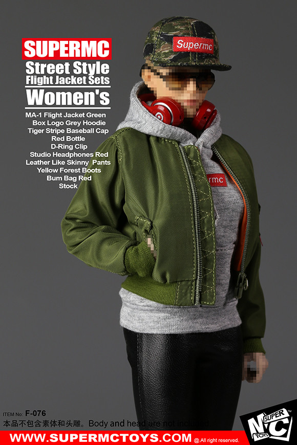 SuperMCTOYS F-076 1:6 Female Street Style Flight Jacket Sets