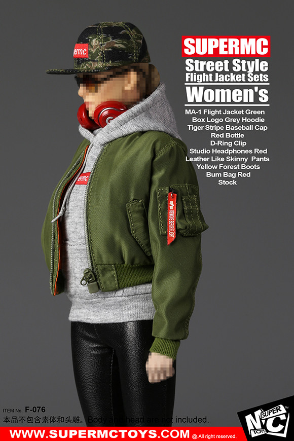 SuperMCTOYS F-076 1:6 Female Street Style Flight Jacket Sets