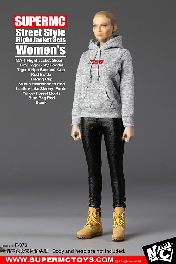 1/6 Street Style Flight Jacket Set F-076 For 12" PHICEN Female Figure USA 