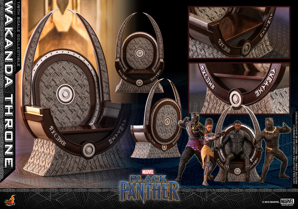 READY HOT TOYS 2018 BLACK PANTHER WAKANDA THRONE CHAIR ACS005 1/6 NEW 