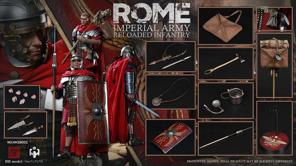 1//6 HaoYu TOYS HH18001 Rome Imperial Army Reloaded Infantry Roman Clothing