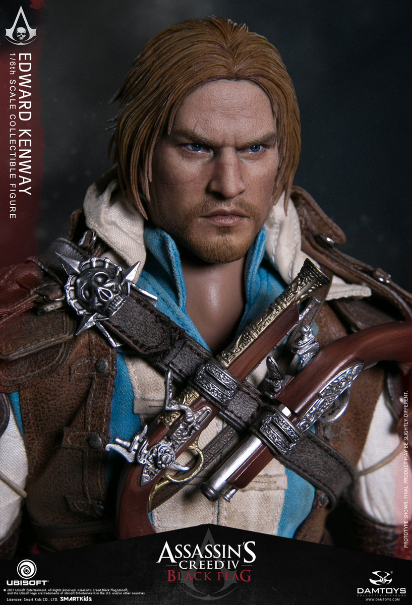 1//6 Scale-Damtoys Action Figures Black Flag Edward Kenway-Tunique Set