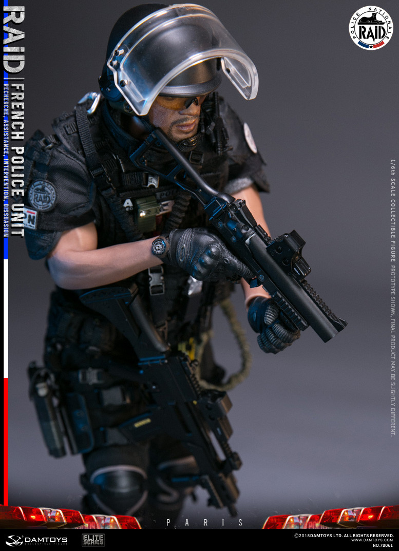 Dam DAMTOYS 78061 1//6 Scale FRENCH POLICE UNIT RAID IN PARIS MISB In Stock