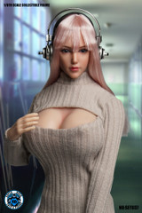SUPER DUCK SET037 1/6 Virtual Girl Head Sculpt + Costume Set