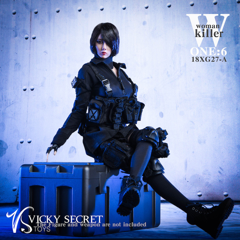 VSTOYS 1/6th 18XG27 Female Assassin Women Killer Combat Clothing Set Model Toys 