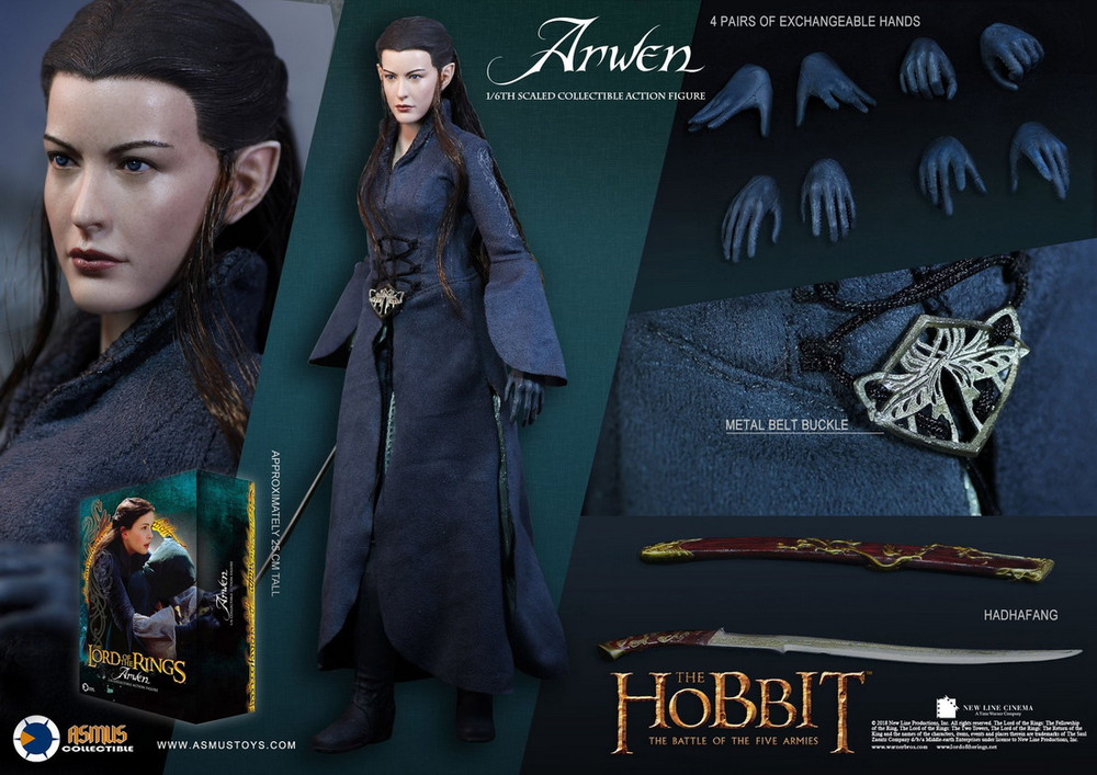 Asmus Toys LOTR021 The Lord of the Rings Series Arwen 1//6 Figure