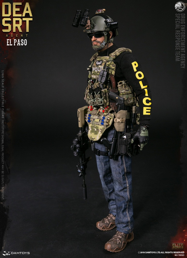 DAMTOYS 1//6 DEA SRT Special Response Team AGENT EL PASO 78063 Action Figure SHP
