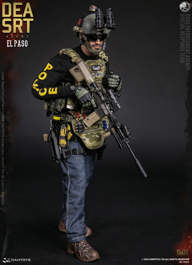 DAMTOYS 1//6 DEA SRT Special Response Team AGENT EL PASO 78063 Action Figure SHP