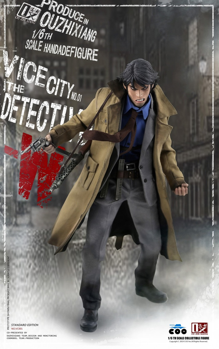 COOMODEL X OUZHIXIANG 1/6 VC002 The Detective W Vice City Action Figure Doll Toy 