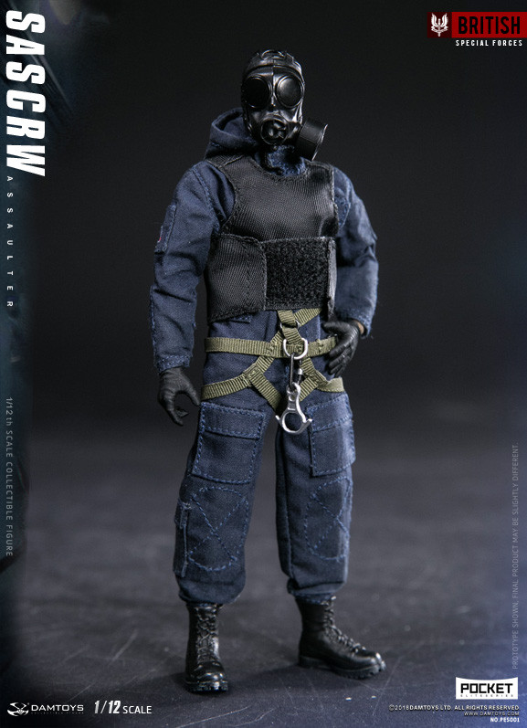SAS CRW フィギュア ASSAULTER Damtoys 1/12 Scale Figure: Pocket Elite Series SAS CRW Assaulter