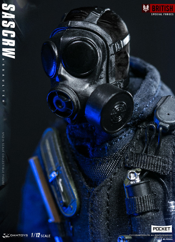 SAS CRW アサルター 1/12スケール Damtoys 1/12 Pes001 Pocket Elite Series Sas Crw Assaulter Action