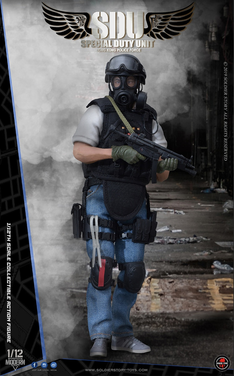SoldierStory SSM003 1//12 Scale HK SDU Canine Handler Collectible Action Figure