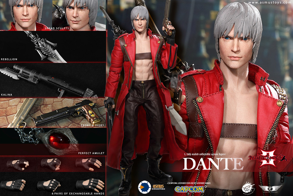 Dante Devil May Cry Action Figure, Asmus Toys Devil May Cry