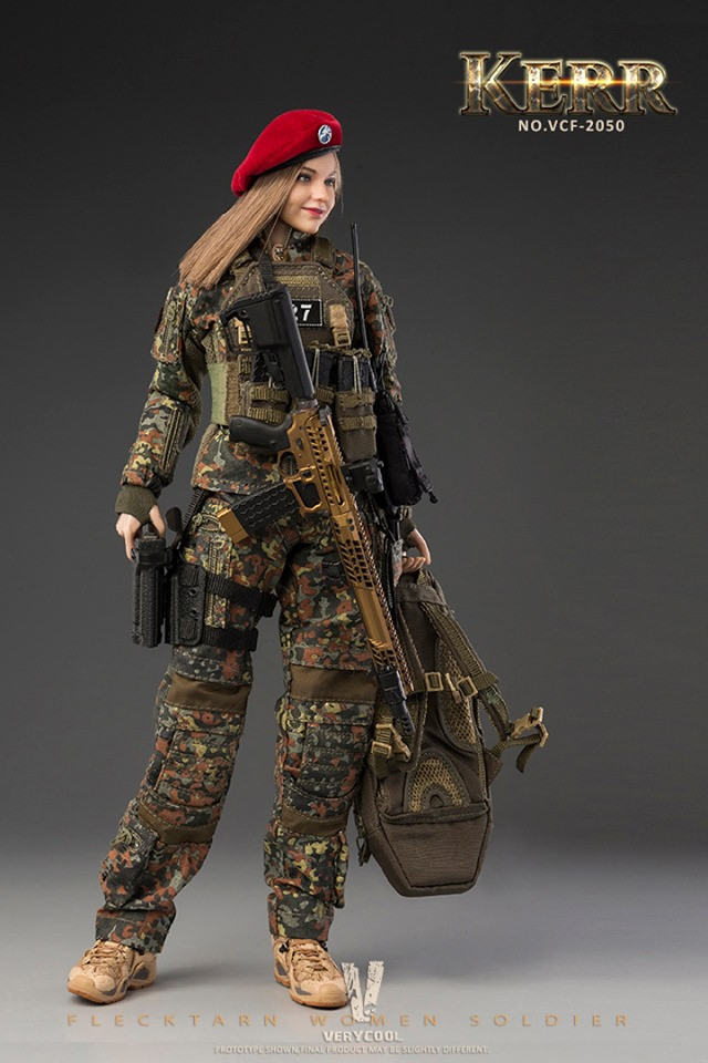 VERYCOOL VCF-2050 1/6 KERR FLECKTARN WOMEN SOLDIER Action Figure 