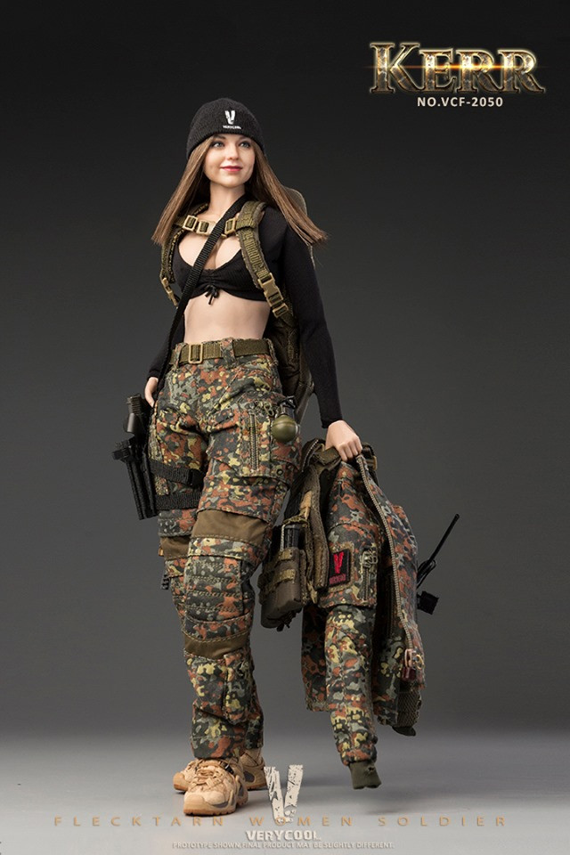 VERYCOOL VCF-2050 1/6 KERR - FLECKTARN WOMEN SOLDIER Action Figure