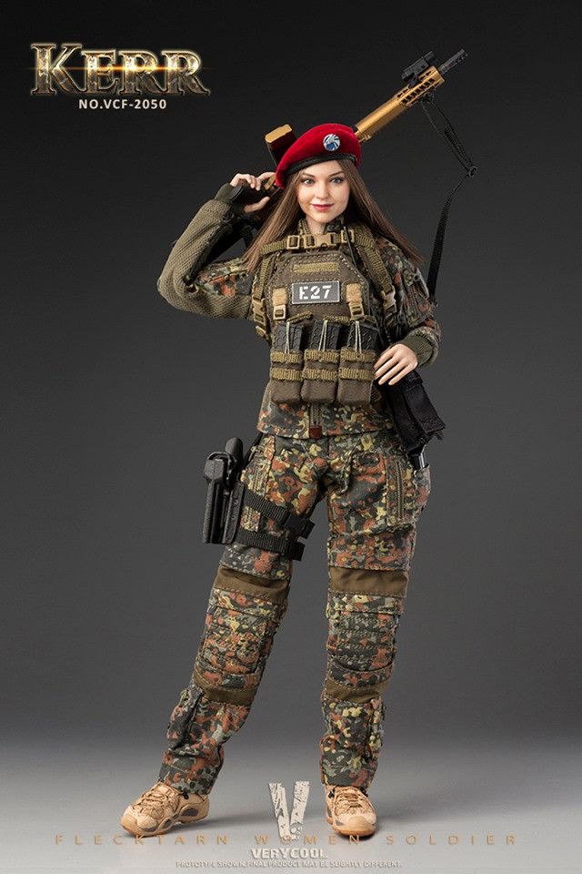 VERYCOOL VCF-2050 1/6 KERR - FLECKTARN WOMEN SOLDIER Action Figure