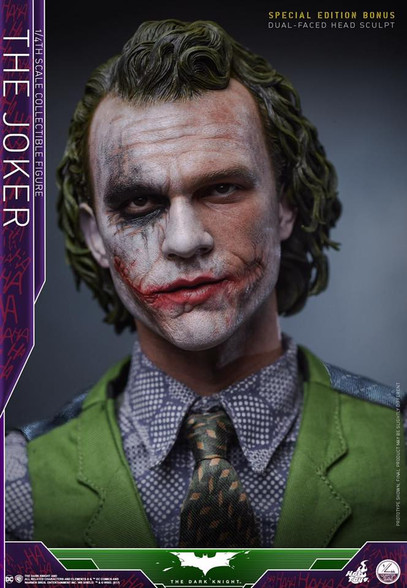 Hot Toys QS010 The Joker 1/4 scale Collectible Figure The Dark Knight ...