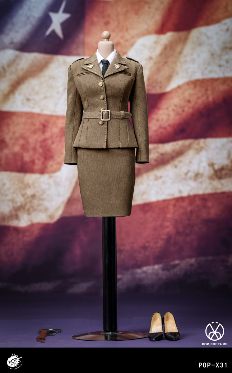 POPTOYS X31 1/6 Scale WWII US Army Female Agent Uniform