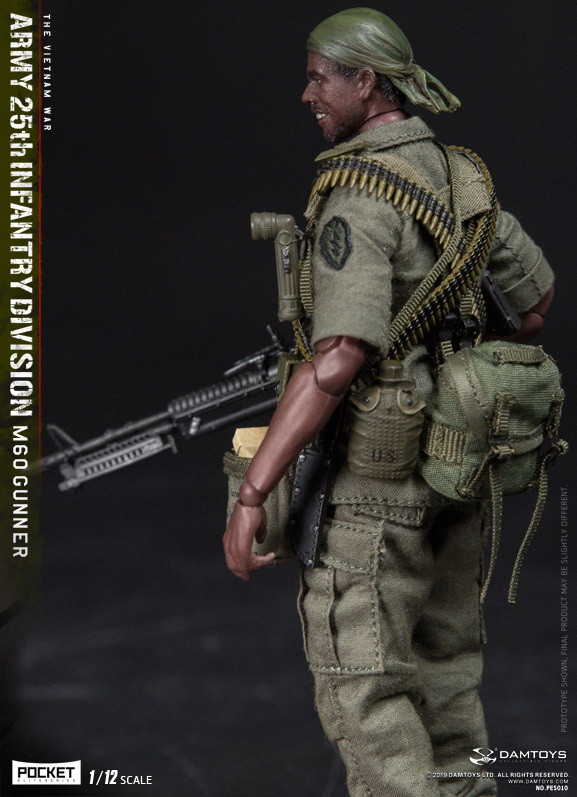 1/12 ポケット エリート シリーズ 第25歩兵師団 M60 ガンナー DAMTOYS PES010 1/12 POCKET ELITE SERIES ARMY 25th Infantry
