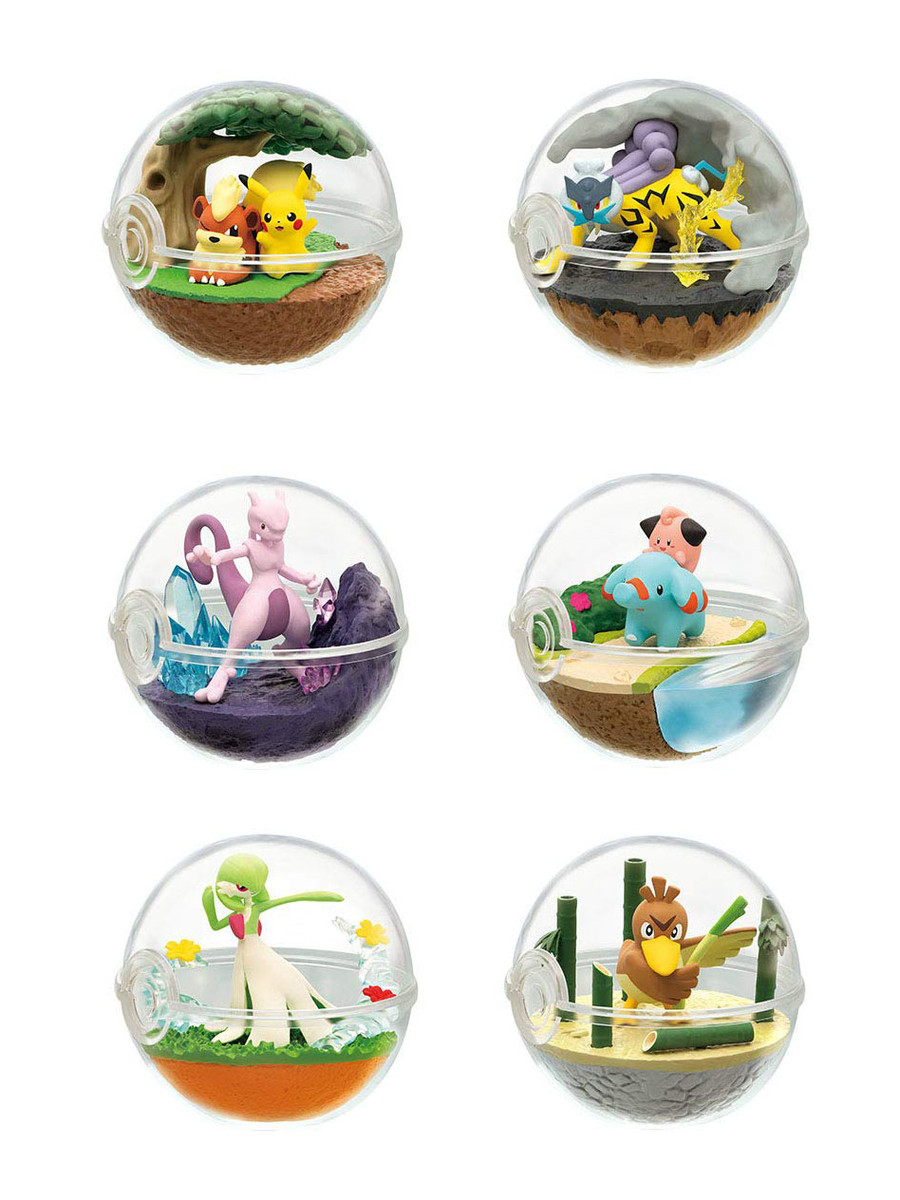 Re-ment Pokemon Terrarium Pokeball Sammlung 7 Figur Farfetch 'D Schiff IN Box 