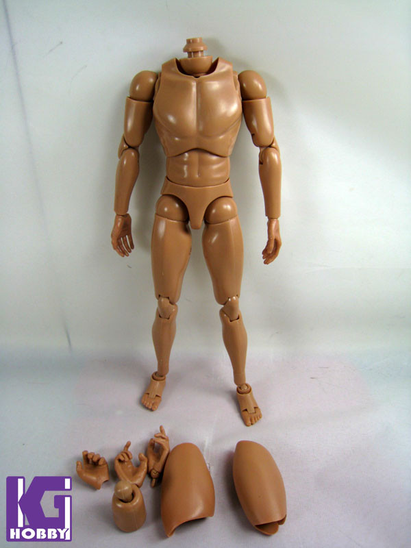 NEW 1/6 Caucasian Male Narrow Shoulder Nude Body Figure B001 New Version 