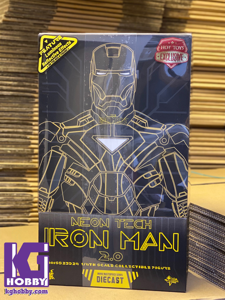 hot toys neon iron man